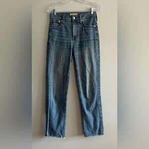 Madewell The Perfect Vintage Jean Women’s Size 23 Blue High Rise Straight Crop